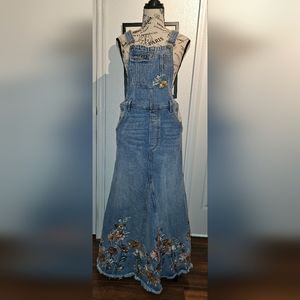 FREE PEOPLE DRIFTWOOD EMBROIDERED GARDEN SKIRTALL💃🏽NEW SIZE SMALL NWT